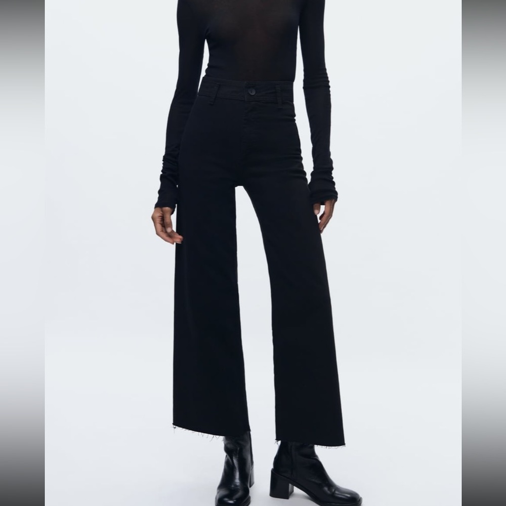 Zara Marine High-Waisted Jeans